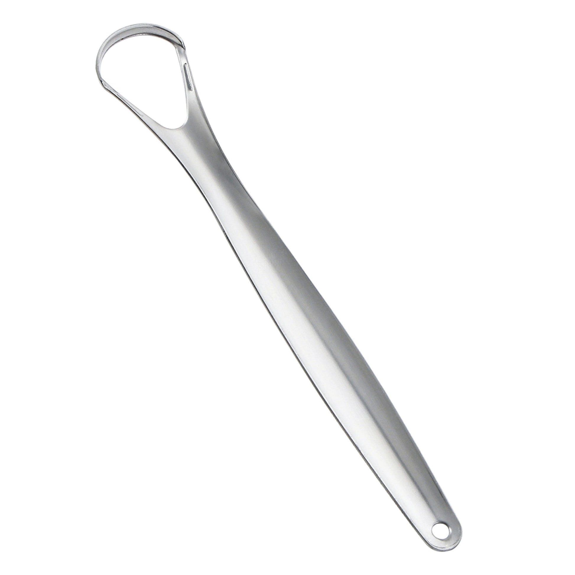 Orku Stainless Steel Tongue Scraper - Oral Hygiene Cleaner Silver