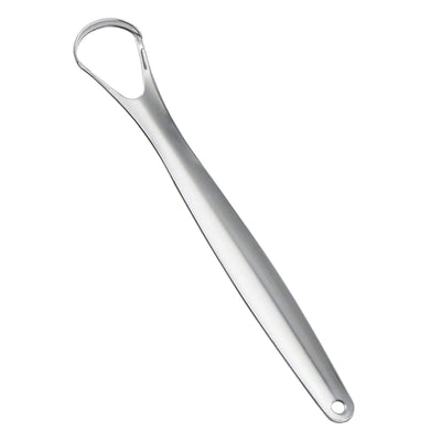 Orku Stainless Steel Tongue Scraper - Oral Hygiene Cleaner Silver
