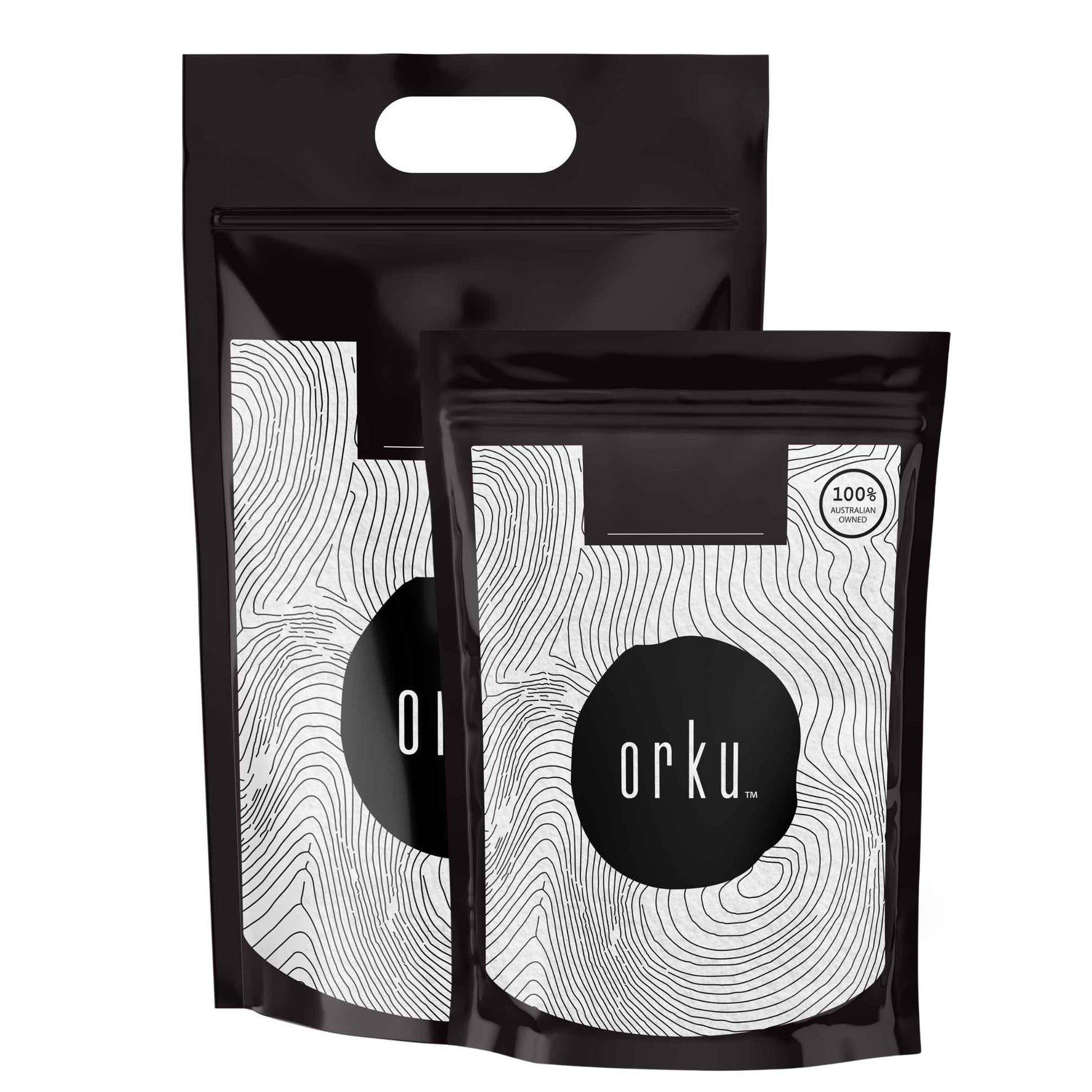 Orku Taurine Powder Bags- High Purity L-Taurine Amino Acid Ingredient Bulk