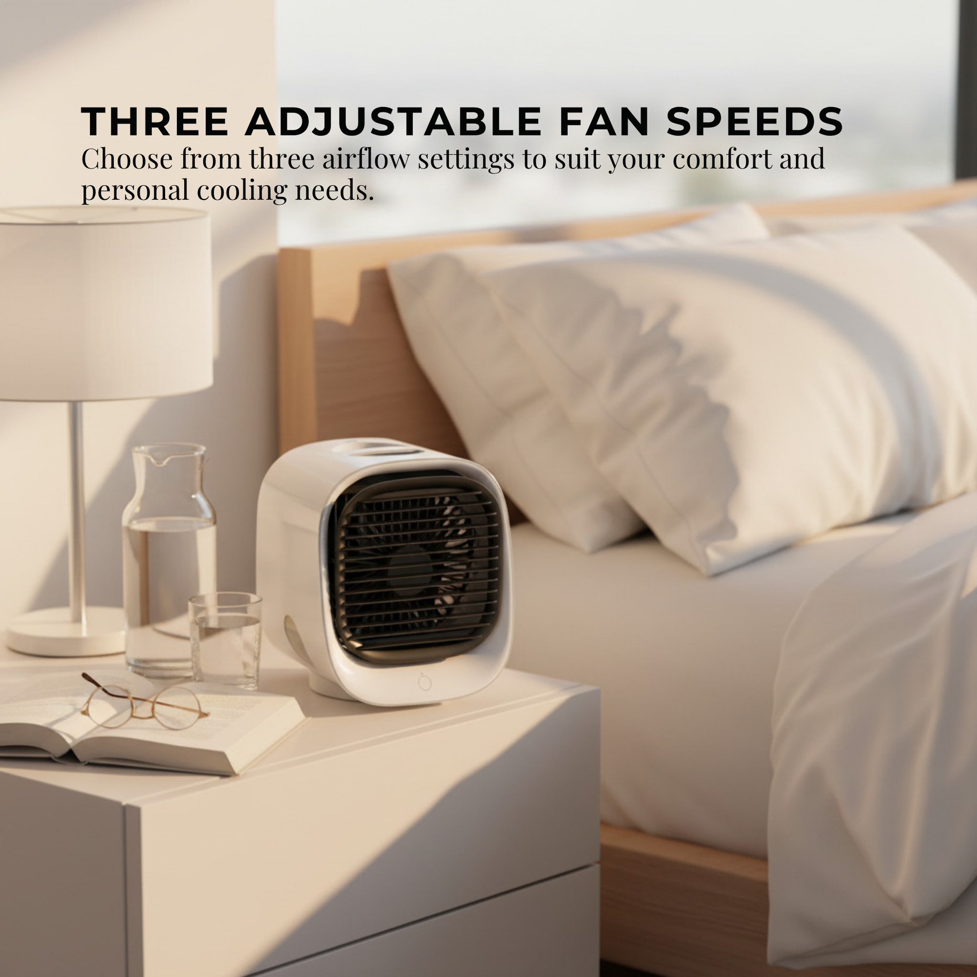 Orku USB Mini Evaporative Air Cooler Fan White - 300 Ml Water Tank