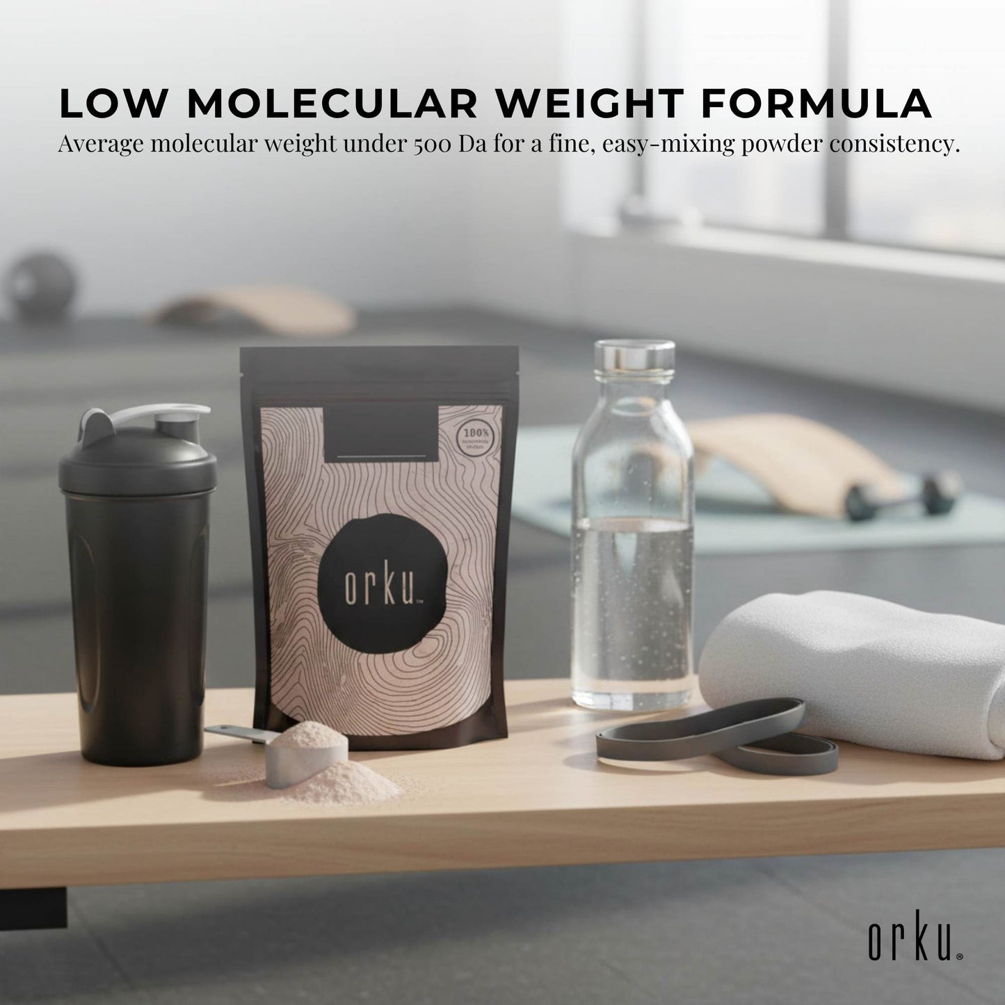 Orku 100g Vegan Collagen Plant Based Alternative Powder Hydrolysed Protein