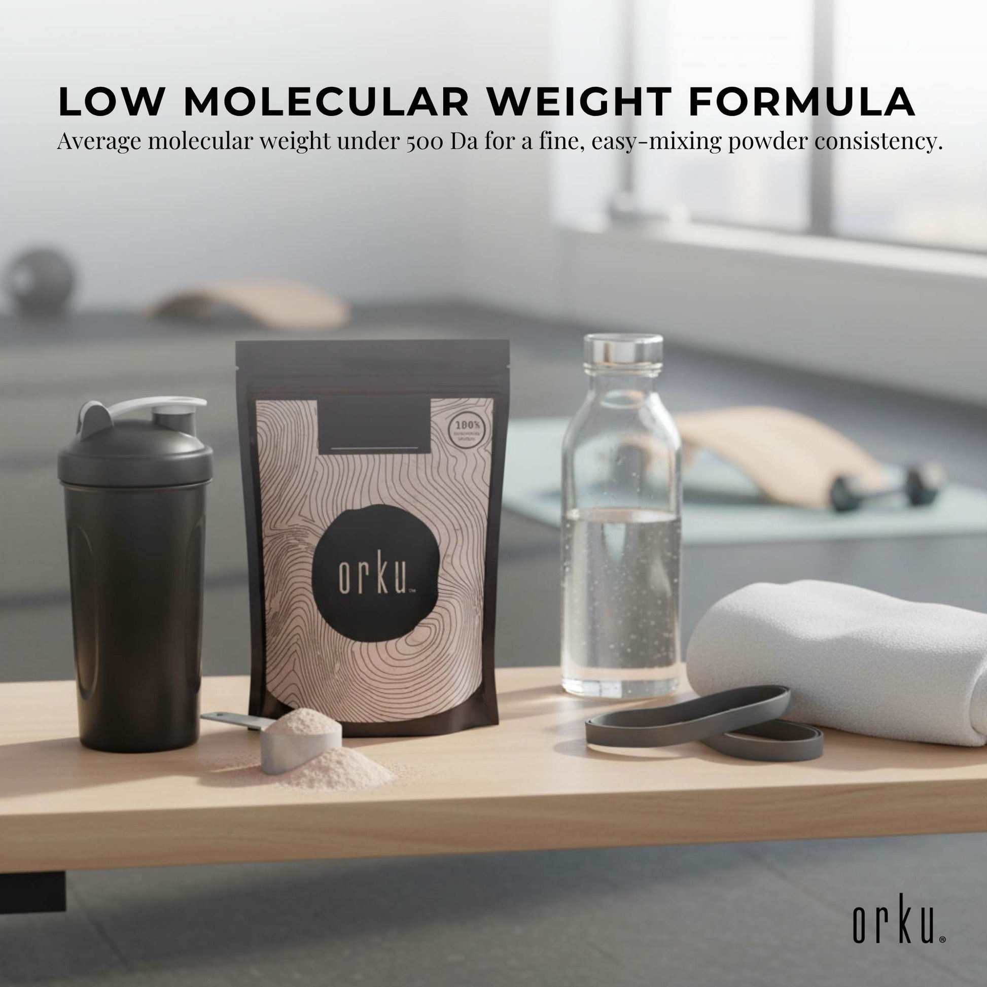 Orku 100g Vegan Collagen Plant Based Alternative Powder Hydrolysed Protein