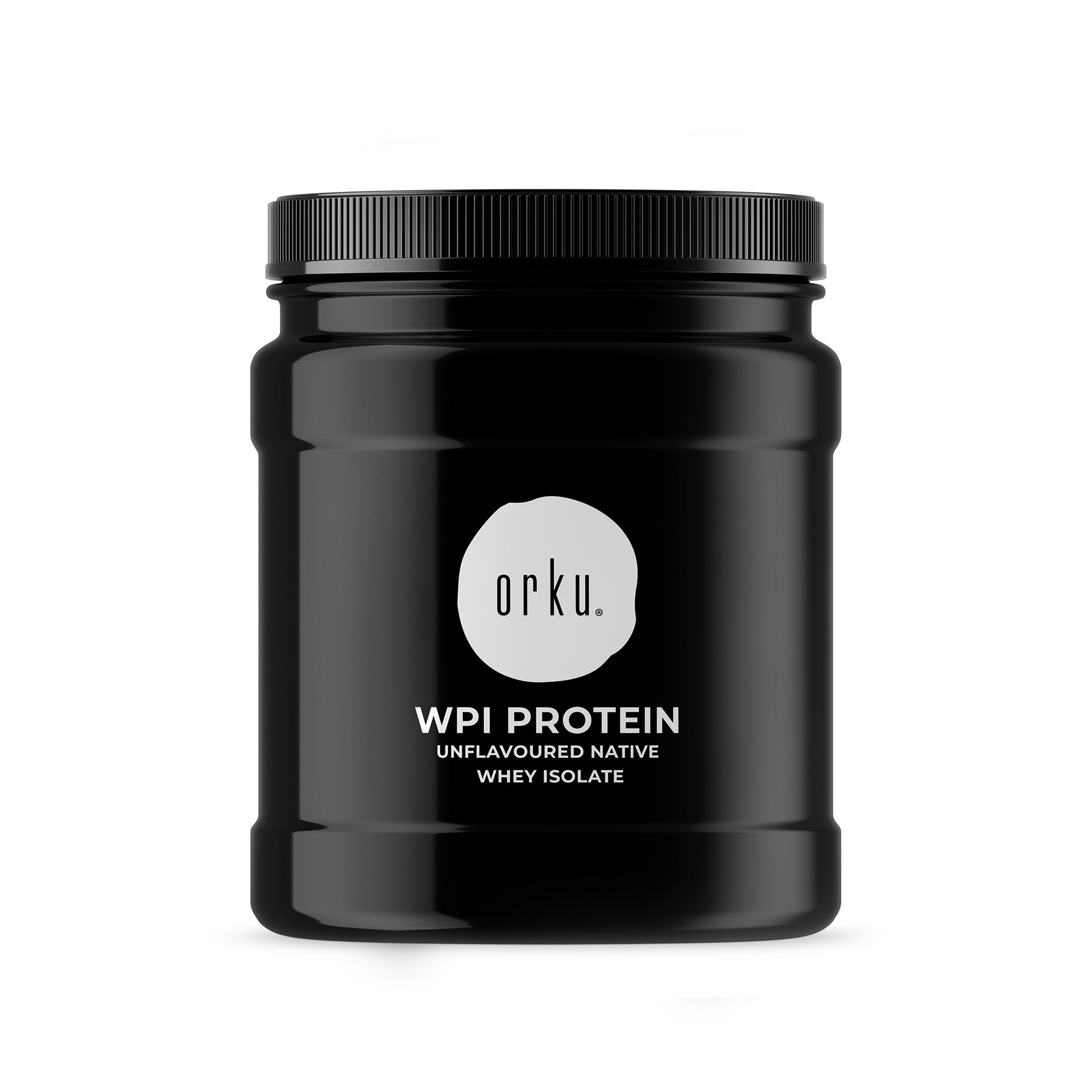 Orku Whey Protein Isolate Powder WPI 90% Unflavoured Native Jar