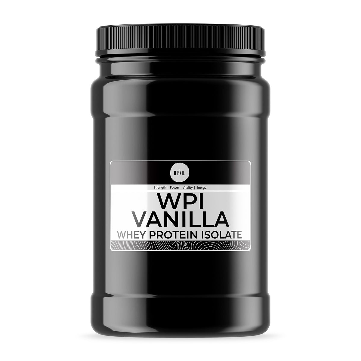 Orku Whey Protein Isolate WPI Vanilla Powder Jars