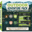 Outdoor Adventure Pack: Survival Tips and Tricks for Enthusiasts - Contains a Paracord Bracelet, 10-in-1 Multi-tool, Flint-striker, Compass, Stickers,