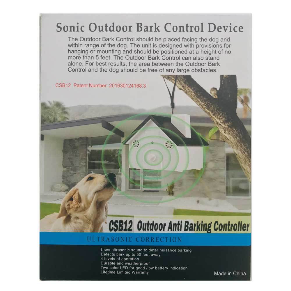 Outdoor Dog Bark Ultrasonic Unit - Sound Anti Barking Control Training Aid - Bulk
