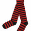 Over The Knee Socks Striped Stripe Costume Long Stockings Black White Red Blue