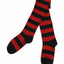 Over The Knee Socks Striped Stripe Costume Long Stockings Black White Red Blue
