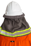 Ozzy Hardhat Shade - UPF50+ Neck Sun Protection - Hi Vis Grey