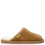 Mens Hush Puppies Loch Slippers Warm Winter Slip On Chestnut Suede Shoes