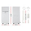 Devanti Portable Air Conditioner 7000BTU Cooling Mobile Fan Cooler Dehumidifier