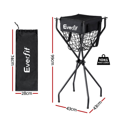 Everfit Portable Ball Cart Foldable Pickleball Tennis Baseball Softball