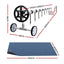 Aqua Buddy Pool Cover 600 Micron 7x4m w/ Roller 4m Swimming Pools Black Solar Blanket