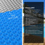 Aqua Buddy Pool Cover 600 Micron Bubble Heat Solar Blanket Blue Silver 8x4.2m