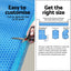 Aqua Buddy Pool Cover 600 Micron Bubble Heat Solar Blanket Shed Blue 9.5x5m