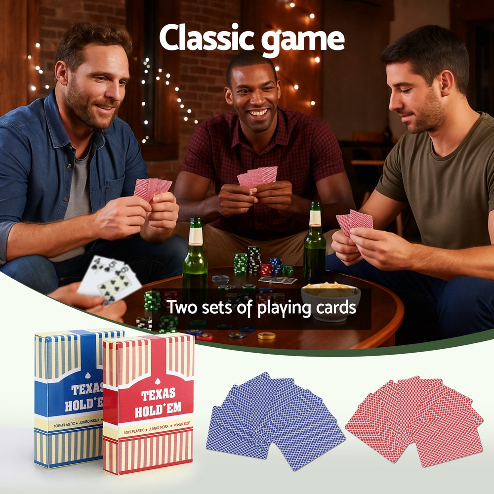 Poker Chip Set 500PC 14g Chips Casino Gambling Party Game Dice Cards