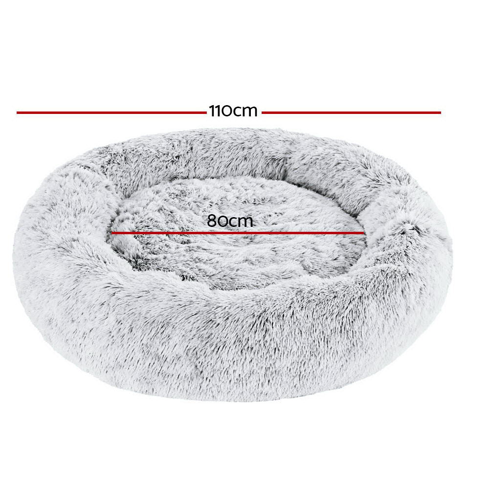 i.Pet Dog Bed Pet Bed Cat Extra Large 110cm Charcoal