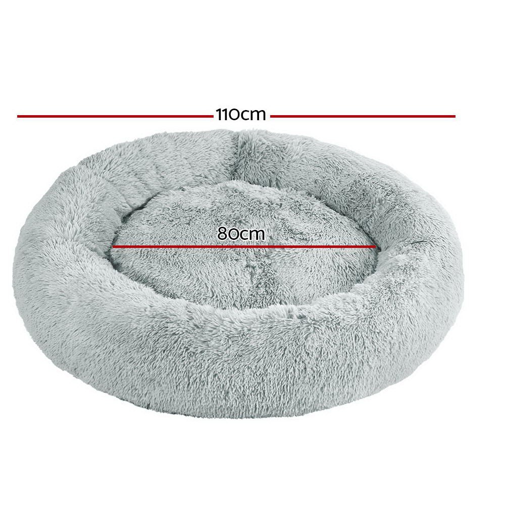 i.Pet Pet Bed Dog Bed Cat Extra Large 110cm Light Grey