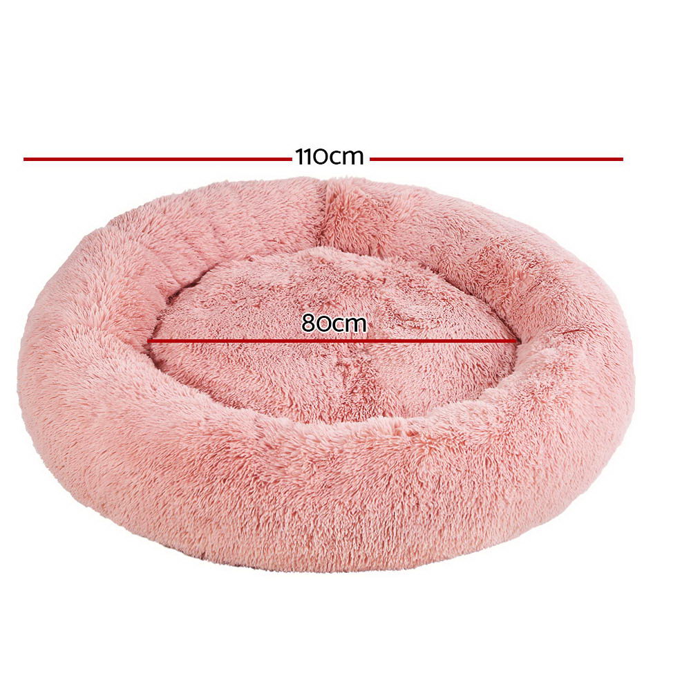 i.Pet Dog Bed Pet Bed Cat Extra Large 110cm Pink