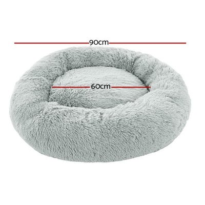 i.Pet Pet Bed Dog Bed Cat Large 90cm Light Grey