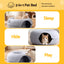 i.Pet Cat Bed with Tunnel 60x28CM Donut Felt Cave Hideaway Detachable Grey
