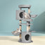 i.Pet Cat Tree Tower Scratching Post Scratcher Wood Condo House Toys Bed 123cm