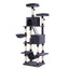 i.Pet Cat Tree Tower 206cm Large Scratching Post Furniture Scratcher House Grey