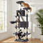 i.Pet Cat Tree Tower 206cm Large Scratching Post Furniture Scratcher House Grey
