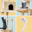 i.Pet Cat Tree 203cm Trees Scratching Post Scratcher Tower Condo House Furniture Wood Beige