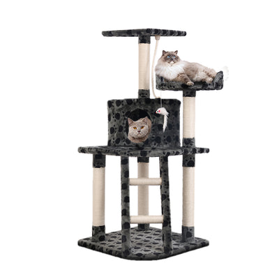 i.Pet Cat Tree 120cm Trees Scratching Post Scratcher Tower Condo House Furniture Wood 120cm