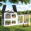 i.Pet Chicken Coop Rabbit Hutch Extra Large Wooden Run Cage House With Run Cage