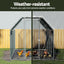 i.Pet Chicken Coop Cage Run Rabbit Hutch Large Walk In Hen House Cover 2mx8mx2m