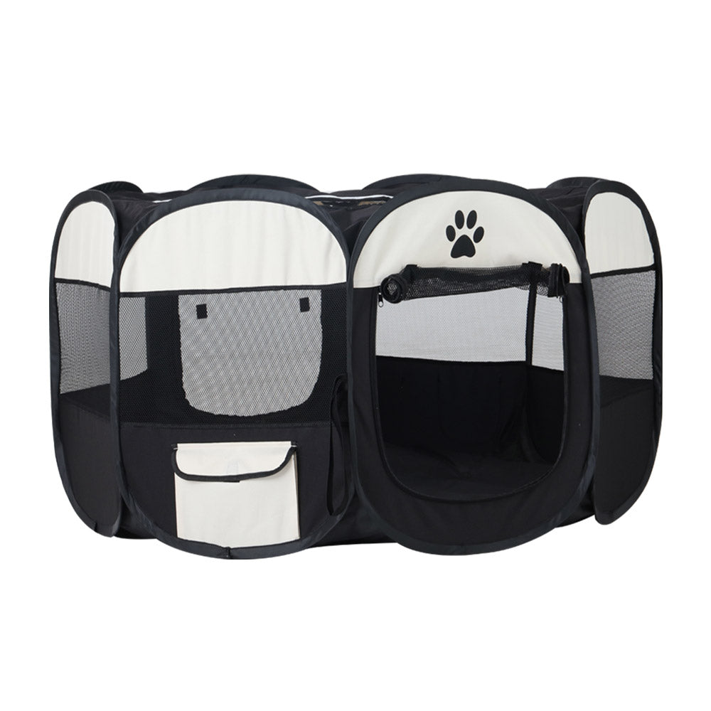 i.Pet Dog Playpen Pet Playpen Enclosure Crate 8 Panel Play Pen Tent Bag Fence Puppy XL