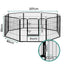 i.Pet Pet Playpen Dog Playpen 8 Panel Exercise Cage Enclosure Fence 80x80cm