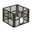 i.Pet Pet Dog Playpen Enclosure 4 Panel Fence Puppy Cage Plastic Play Pen Fold