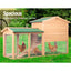 i.Pet Chicken Coop Rabbit Hutch 138cm Wide Wooden Pet Hutch