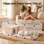 i.Pet Pet Dog Playpen 20 Panels with Baseboard DIY Enclosure Small Animal Rabbit Pen