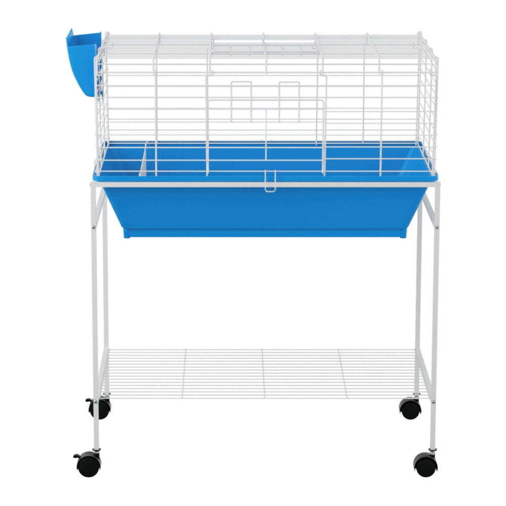 i.Pet Rabbit Cage Hutch Cages Indoor Hamster Enclosure Carrier Bunny Blue