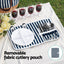 Alfresco 4 Person Picnic Basket Bag Set Wooden Blanket Cooler Outdoor Insulated