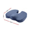 Giselle Bedding Seat Cushion Memory Foam Pillow Back Pain Relief Chair Pad Blue