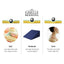 Giselle Bedding Wedge Pillow Blue Twin Pack