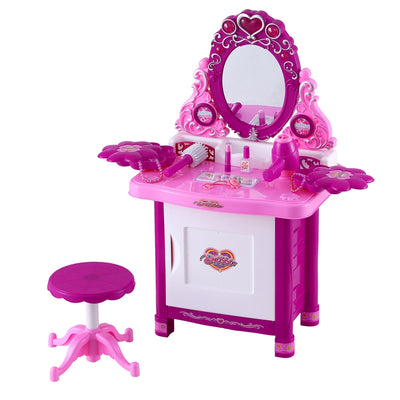 Keezi 30 Piece Kids Dressing Table Set - Pink