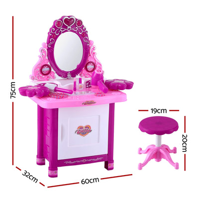 Keezi 30 Piece Kids Dressing Table Set - Pink