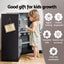 Keezi Kids Kitchen Play Set Wooden Pretend Cooking Playset w/Sounds Lights Black