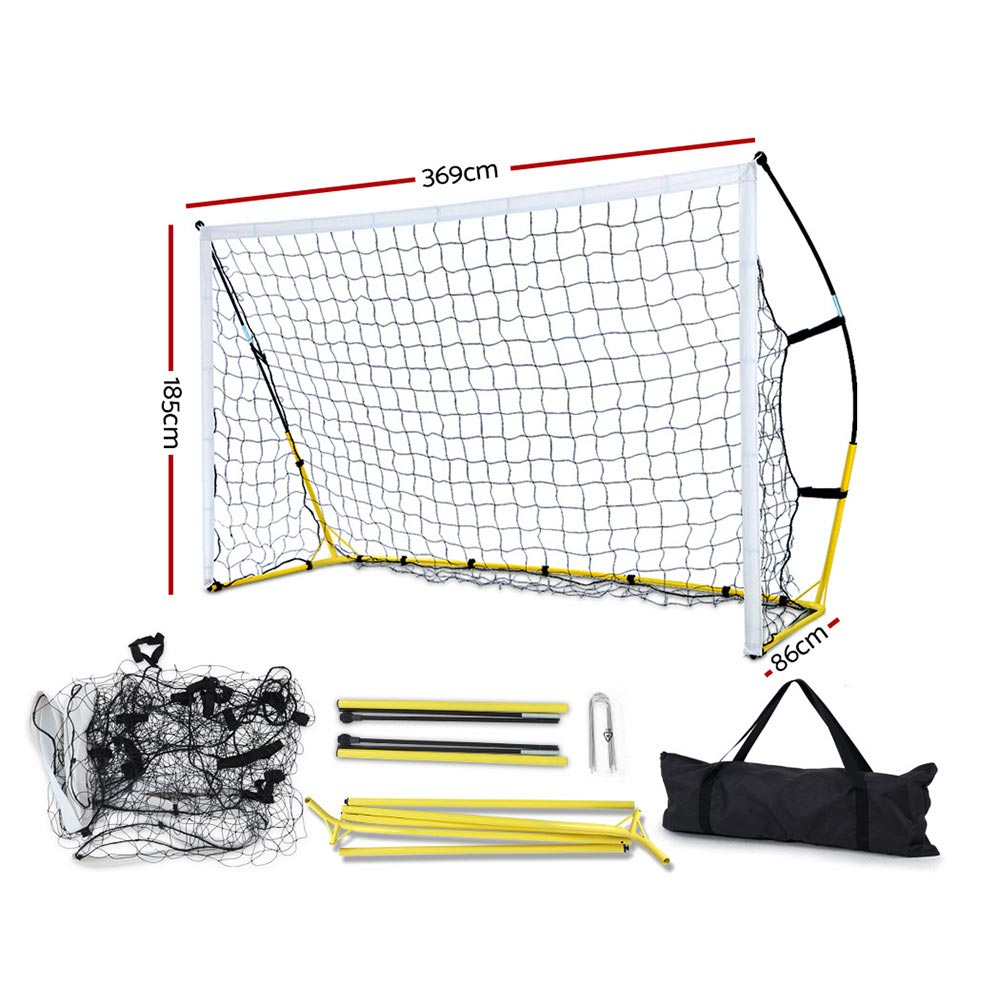 Everfit Portable Soccer Football Goal Net Kids Outdoor Training Sports 3.6M XL