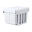 Cefito Pull Out Bin Kitchen Triple Slide Garbage Rubbish Bins Basket White 31L