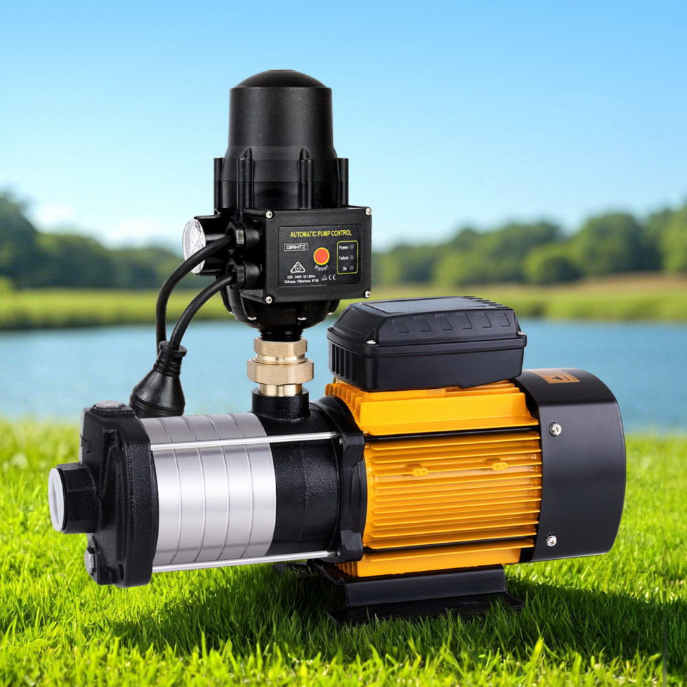 Giantz Garden Water Pump High Pressure 1300W-2500W 6-Stage Tank Irrigation Black