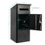 Parcel Delivery Drop Box Mailbox - Secure Home Package Locker 38x38x90cm Black