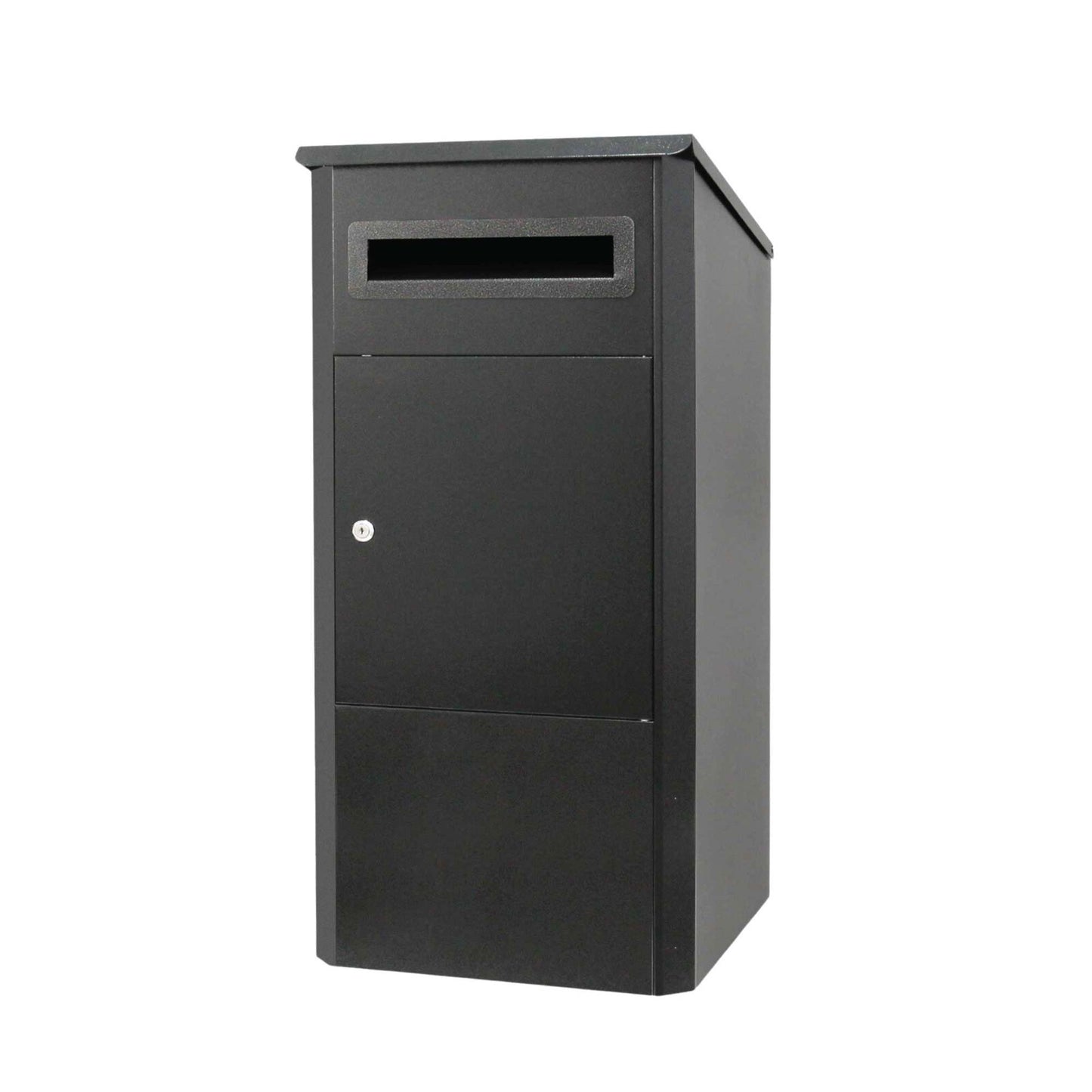Parcel Delivery Drop Box Mailbox - Secure Home Package Locker 38x38x90cm Black
