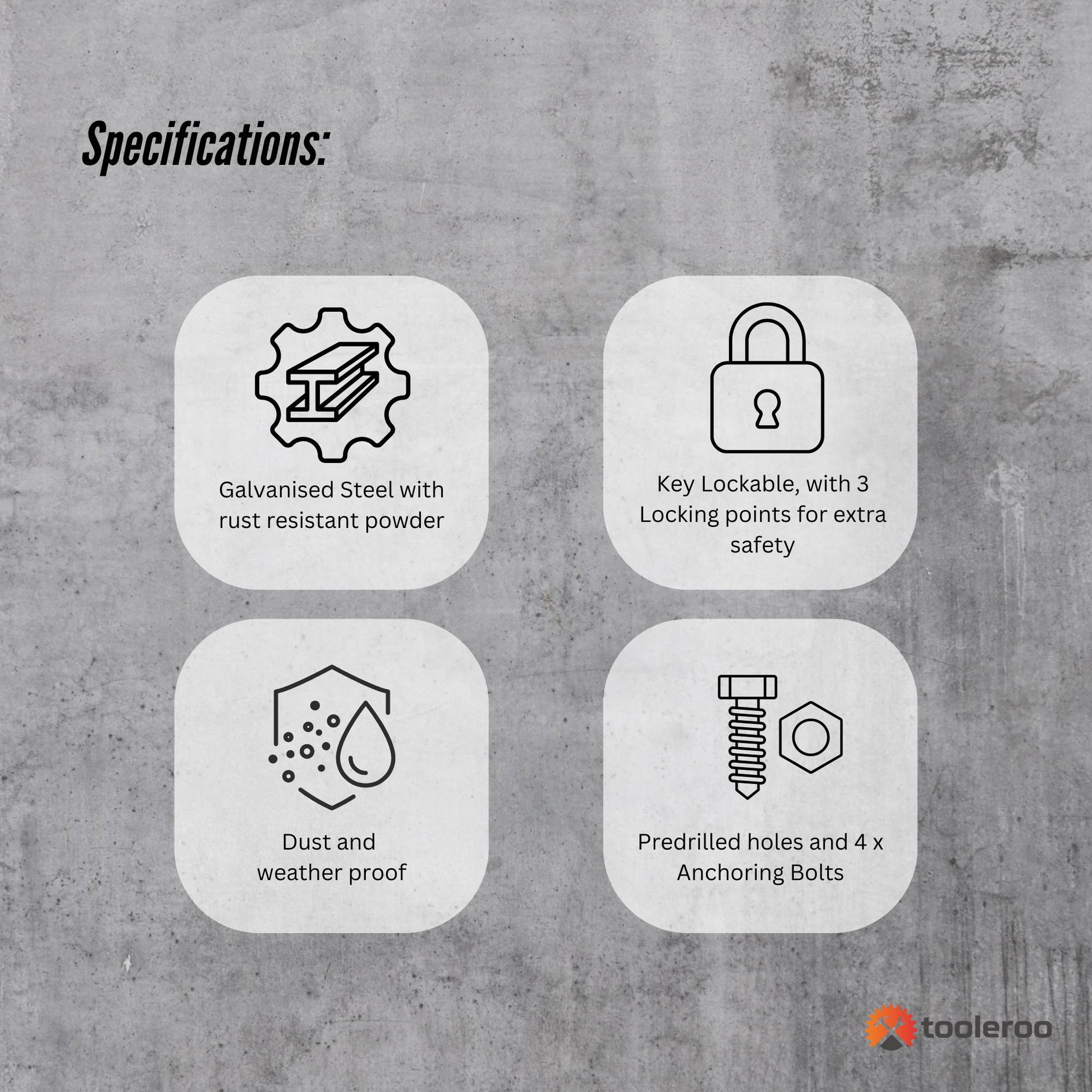 Parcel Delivery Drop Box Mailbox - Secure Home Package Locker 38x38x90cm White